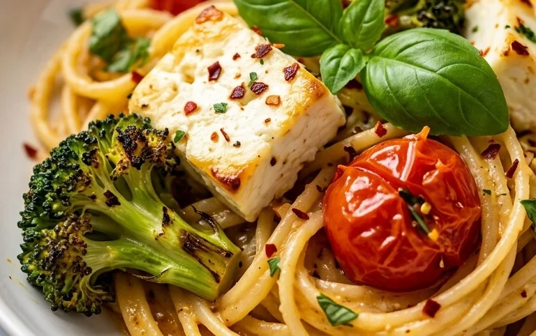 Baked Feta and Broccoli Pasta
