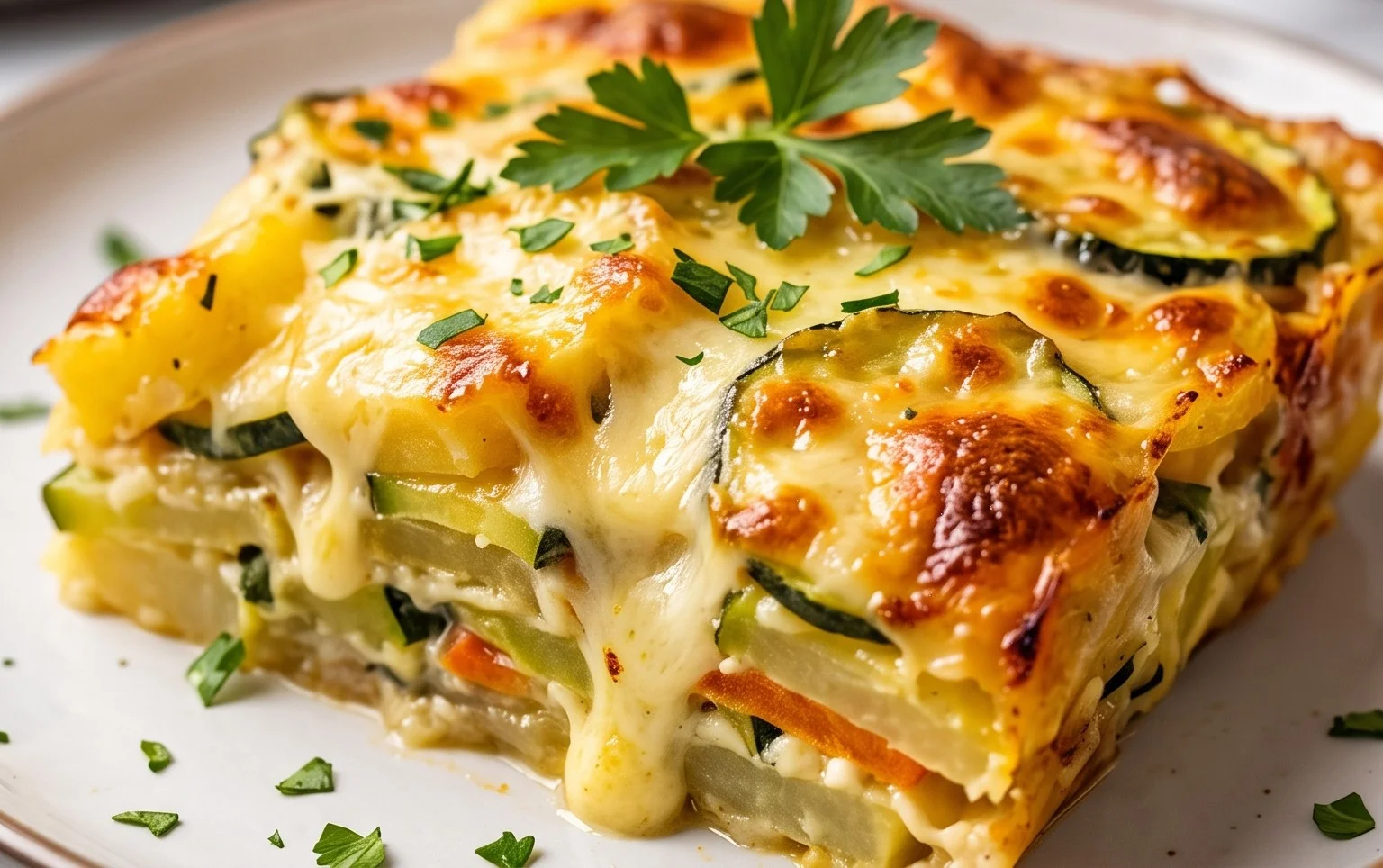Kartoffel-Zucchini-Auflauf – so cremig & lecker