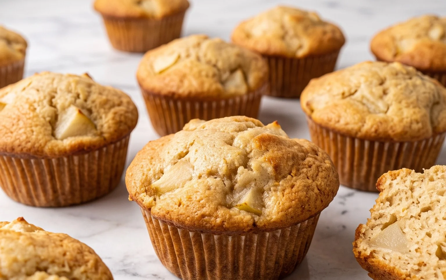 Saftige Birnen-Muffins: Schnelles, einfaches Rezept